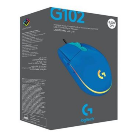Souris Optique Filaire Logitech G102 LIGHTSYNC - Bleu